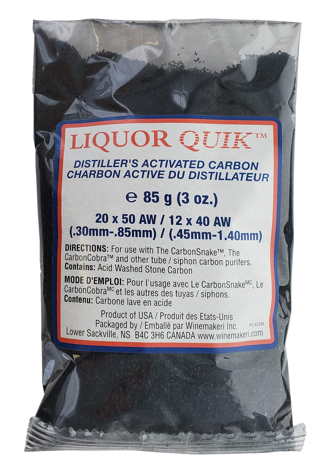 LiquorQuik Distiller's Activated Carbon 85g