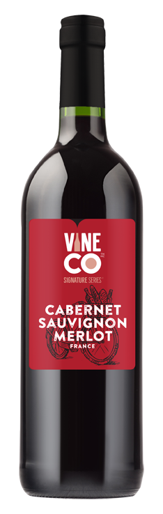 VineCo Signature Series Cabernet Sauvignon Merlot Wine Kit - with grape skins (France)