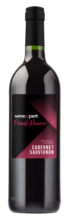 Winexpert Private Reserve Cabernet Sauvignon Wine Kit – with grape skins (Lodi Ranch 11, California)