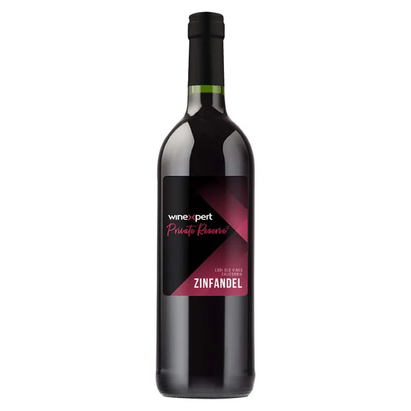 Winexpert Private Reserve Zinfandel Wine Kit – with grape skins (Lodi Old Vines, California)