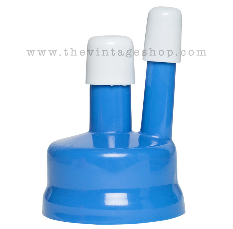 Blue Double-Spout Siphoning Cap