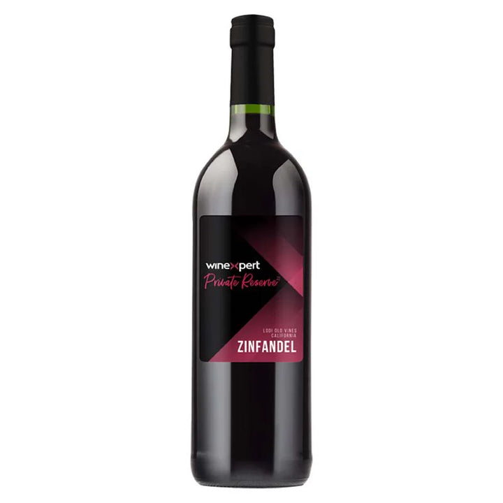 Winexpert Private Reserve Zinfandel Wine Kit – with grape skins (Lodi Old Vines, California)
