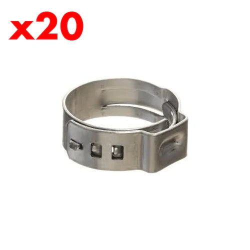 Stepless Stainless Steel Clamps - Multiple Sizes