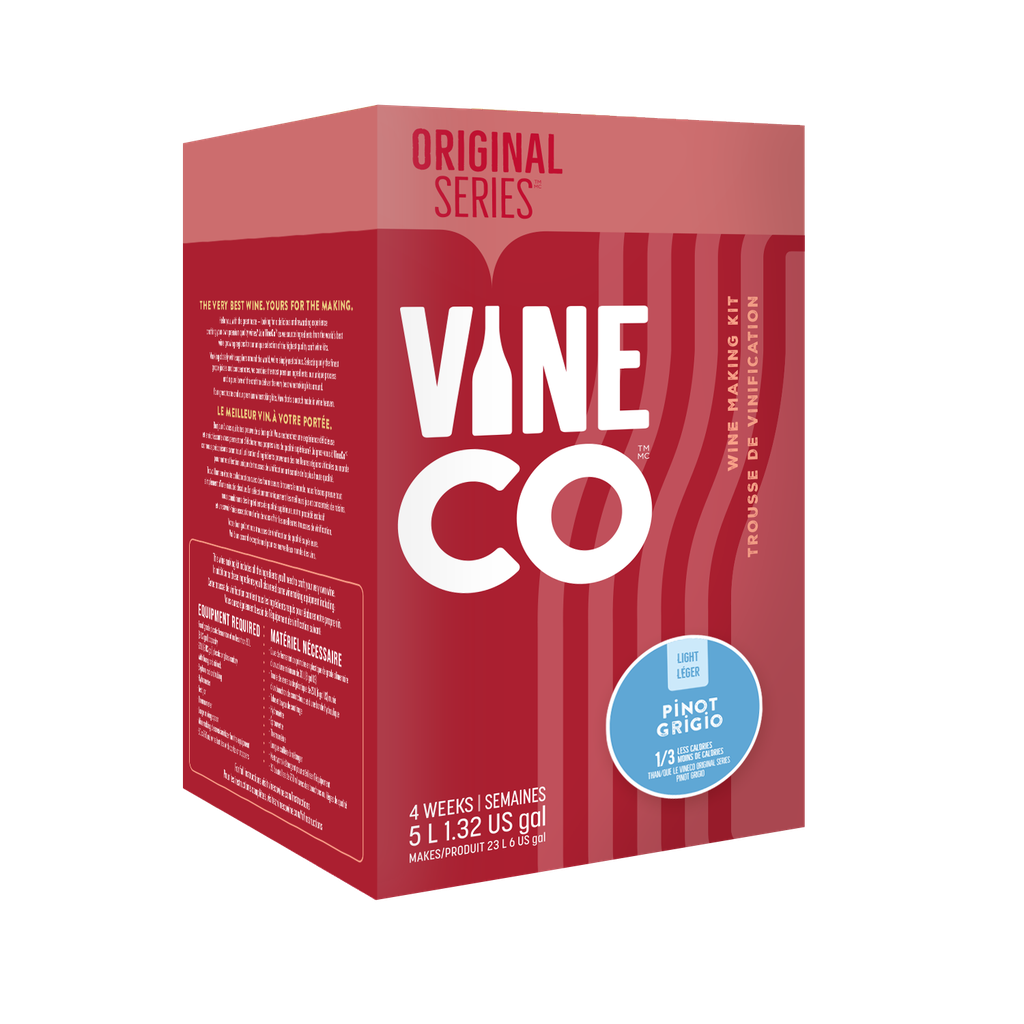 VineCo Original Series Light Pinot Grigio Wine Kit