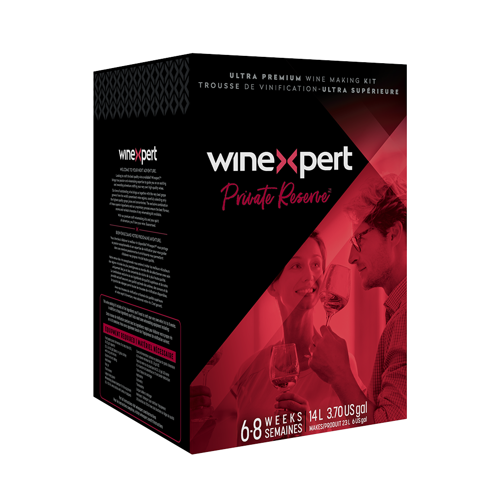 Winexpert Private Reserve Zinfandel Wine Kit – with grape skins (Lodi Old Vines, California)