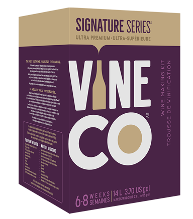 VineCo Signature Series Merlot Wine Kit - with grape skins (California)
